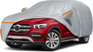 Car Cover for Mercedes Benz ML/GLE Class 250 280 300 320 350 450 (2006-2025), Waterproof Custom-fit All Weather Sun Rain UV Dust Snow Protection Outdoor Car Cover with Door Zipper and Cotton Lining