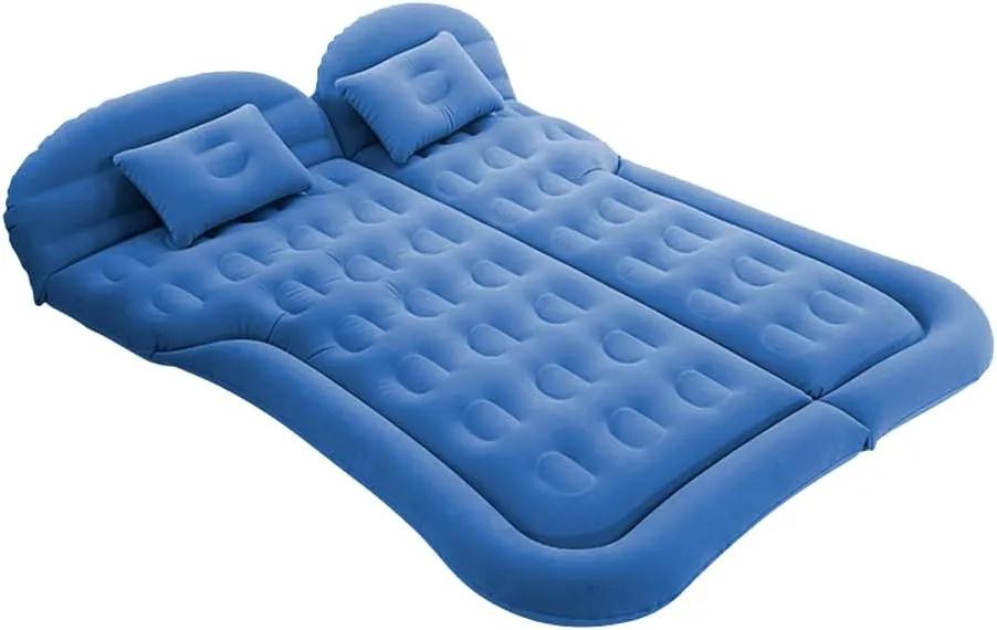 Car Inflatable Air Mattress for Mercedes EQE SUV 2022 2023 2024 X296 Portable Boot Air Mattress Cushion Outdoor Travel Camping Sleeping Gear Accessories,Blue