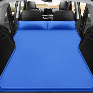 Car Inflatable Mattress for Ford Edge 2015 2016 2017 2018 2019 2020 2021 2022 2023 2024 Portable Air Sleeping Bed with Pillow Camping Travel Cot Inflatable Trunk Sleeping Pad,Blue