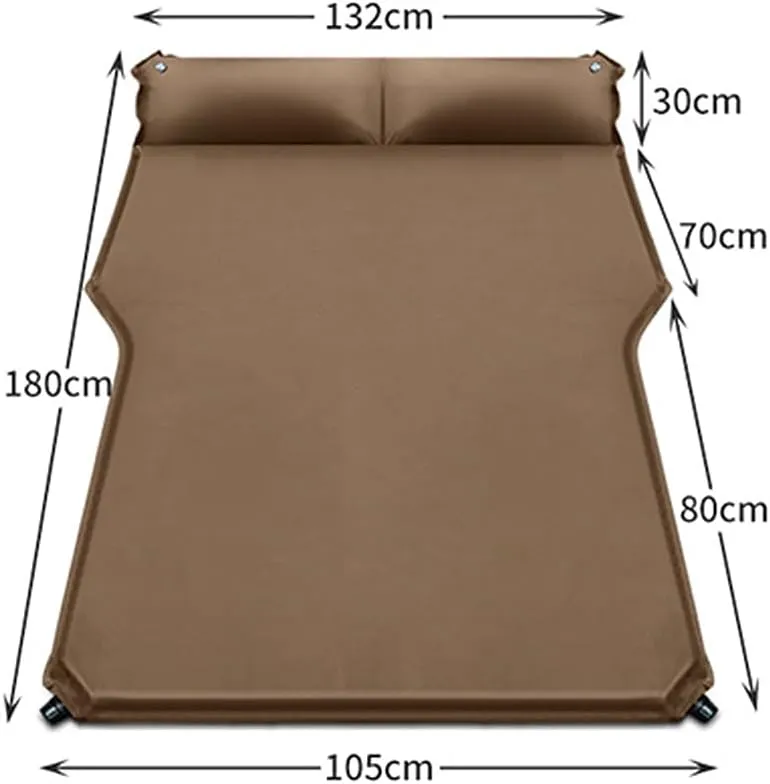 Car Inflatable Mattress for Ford Mustang Mach-E 2021 2022 2023 2024 Back Seat Air Mattress Thickened Air Bed Cushion Rear Trunk Sleeping Mattress Camping Travel,Black01