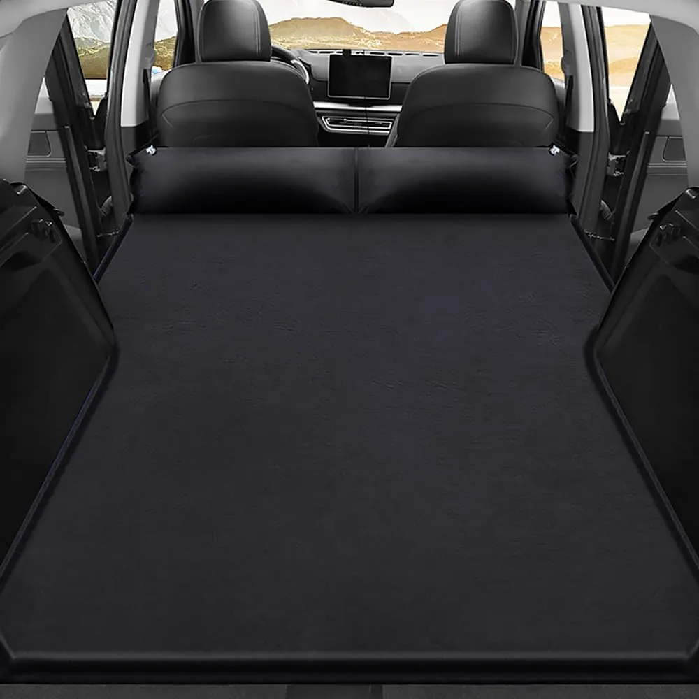 Car Inflatable Mattress for Ford Mustang Mach-E 2021 2022 2023 2024 Back Seat Air Mattress Thickened Air Bed Cushion Rear Trunk Sleeping Mattress Camping Travel,Black01