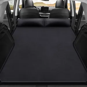 Car Inflatable Mattress for Ford Mustang Mach-E 2021 2022 2023 2024 Back Seat Air Mattress Thickened Air Bed Cushion Rear Trunk Sleeping Mattress Camping Travel,Black01