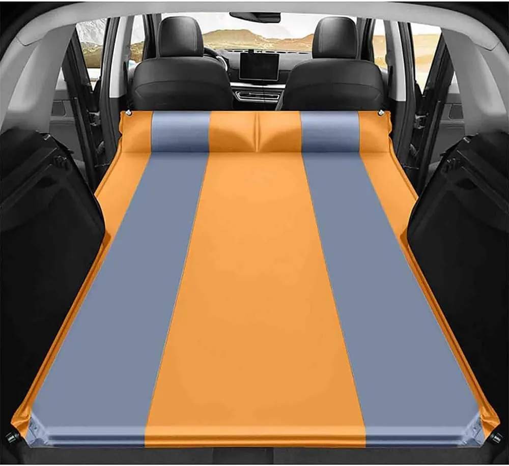 Car Inflatable Mattress for HR-V 2023 2024 2025 Self Inflating Sleeping Pad Thickened Air Bed Cushion Camping Travel Mattress Multifunctional,Orange