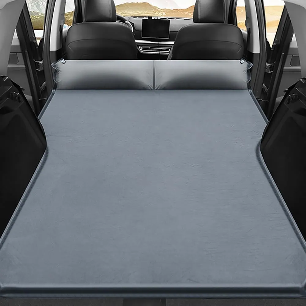 Car Inflatable Mattress for Hyundai Santa Fe/Grand Santa Fe TM/DM/CM/SM 2001-2024 Back Seat Air Mattress Thickened Air Bed Cushion Rear Trunk Sleeping Mattress Camping,Grey01