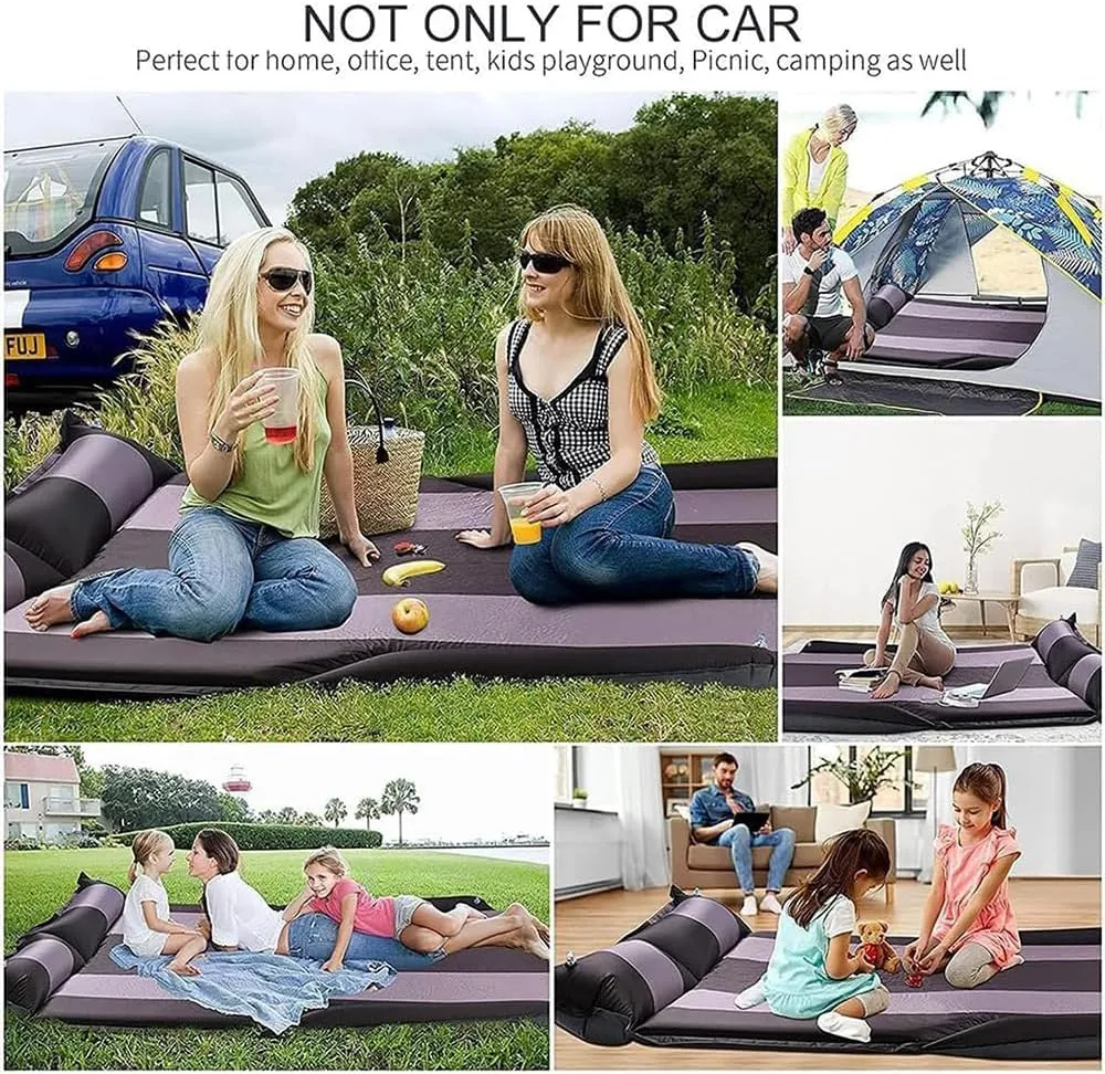 Car Inflatable Mattress for Mini Cooper 3 Door 2014-2019 2020 2021 2022 2023 2024 Self Inflating Sleeping Pad Thickened Air Bed Cushion Camping Travel Mattress Multifunctional,Red