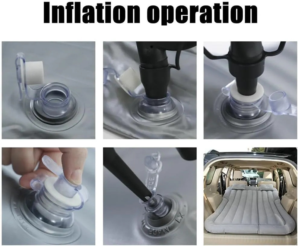 Car Inflatable Mattress for Subaru Levorg 2.Gen/1.Gen 2014-2024 Rear Trunk Air Mattress Camping Folding Air Bed Cushion Back Seat Air Sleeping Mattresses,Black01