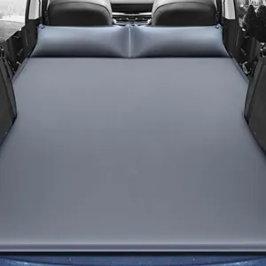 Car Inflatable Mattress for Tesla Model-S 2014-2015, Thickened Bed Cushion Camping Travel Sleeping Gear Back Seat Portable Air Pillow Inflator,Grey, normal