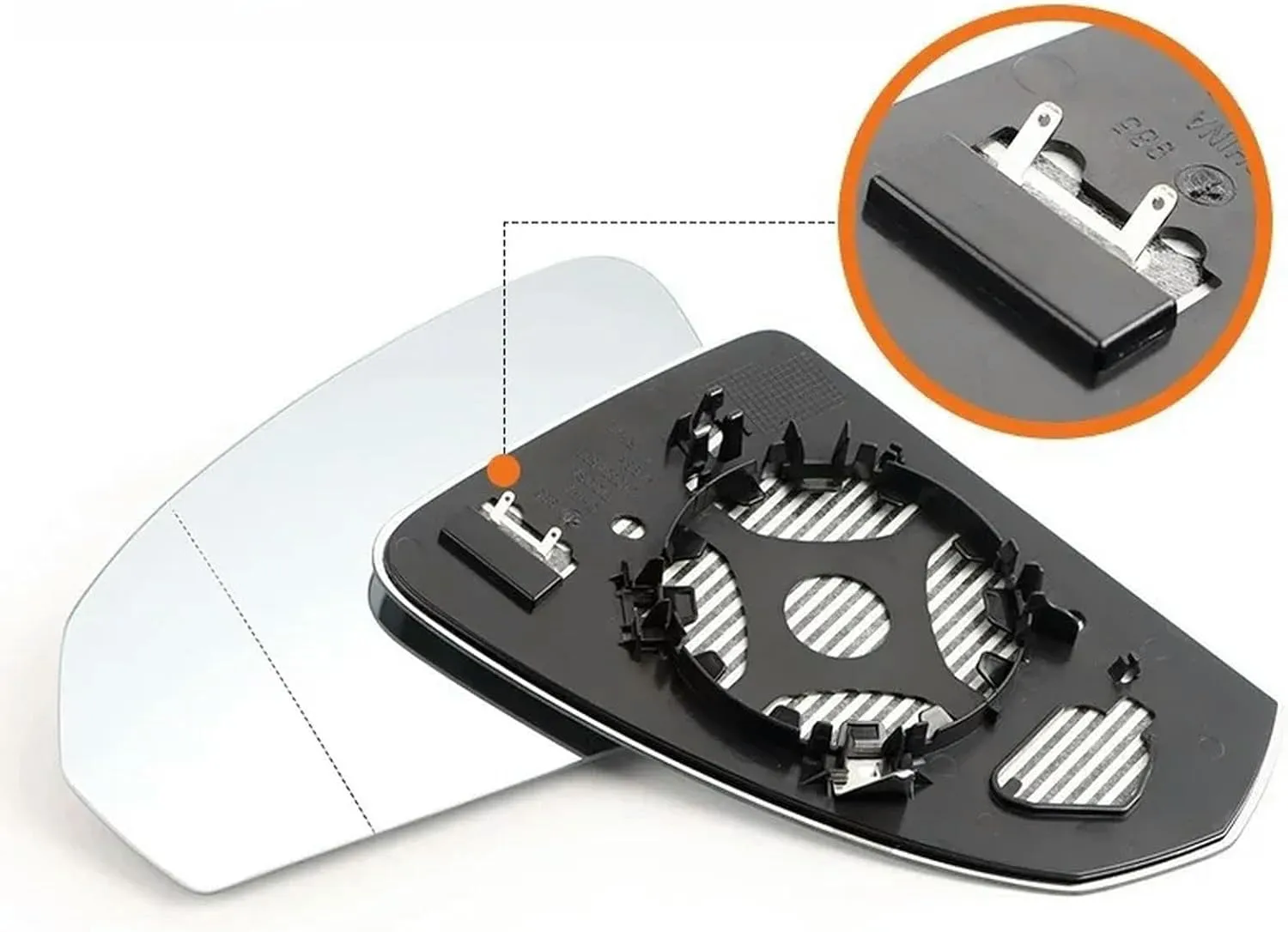 Car Rearview Mirror Lenses Exterior Side Reflective Glass Lens Heating,For VW L/Tharu 2019 2020 2021 2022 2023