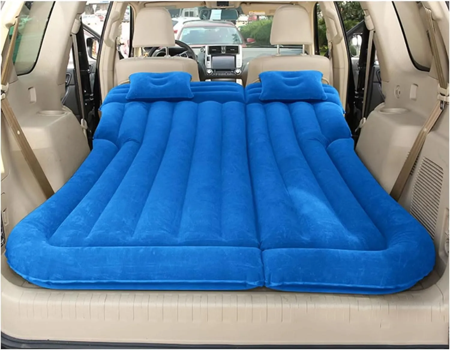 Car Travel Mattress for Chevrolet Statesman Veritas Rezzo Equinox G2X Trailblazer,Portable Air Pillow Inflator,Rear Trunk Air Mattress,Thickened Bed Cushion for Camping Travel,D