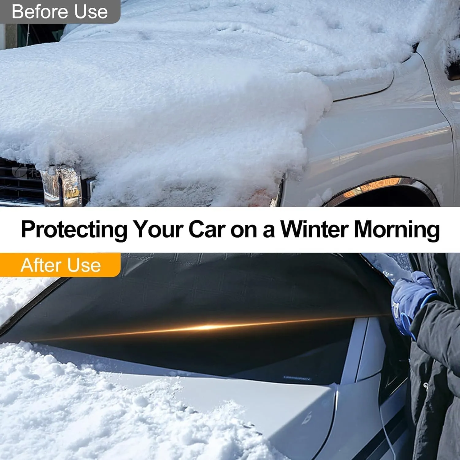 Car Windshield Cover for Mazda Biante 2008-2018,Snow Cover and with Side Wing Mirror Cover,B