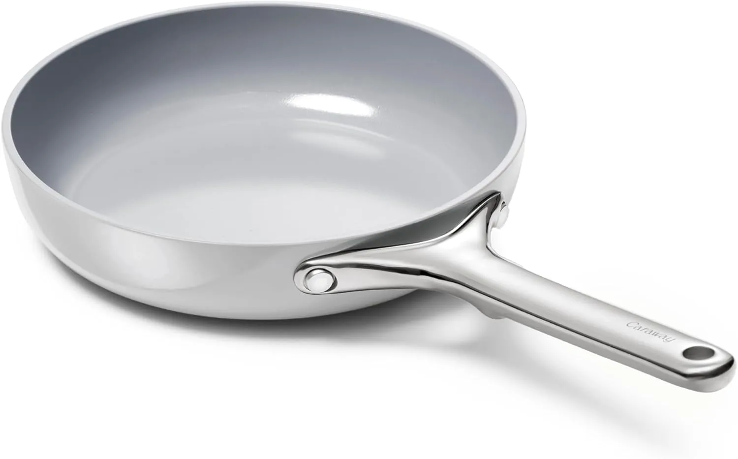 Caraway Nonstick Ceramic Mini Fry Pan (1.05 qt, 8") - Non Toxic, PTFE & PFOA Free - Oven Safe & Compatible with All Stovetops (Gas, Electric & Induction) - Gray