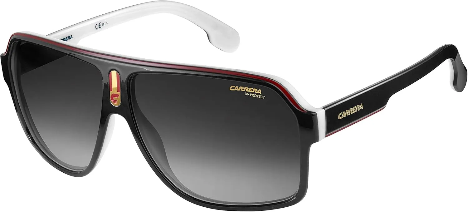 Carrera CA1001/S Plastic Aviator Sunglasses For Men For Women   BUNDLE With Designer iWear Eyewear Kit