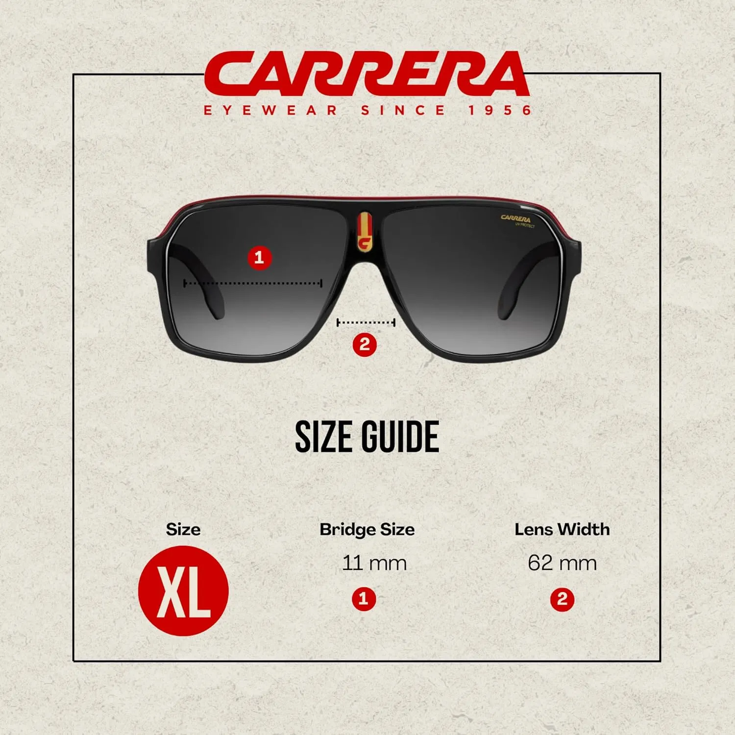 Carrera CA1001/S Plastic Aviator Sunglasses For Men For Women   BUNDLE With Designer iWear Eyewear Kit