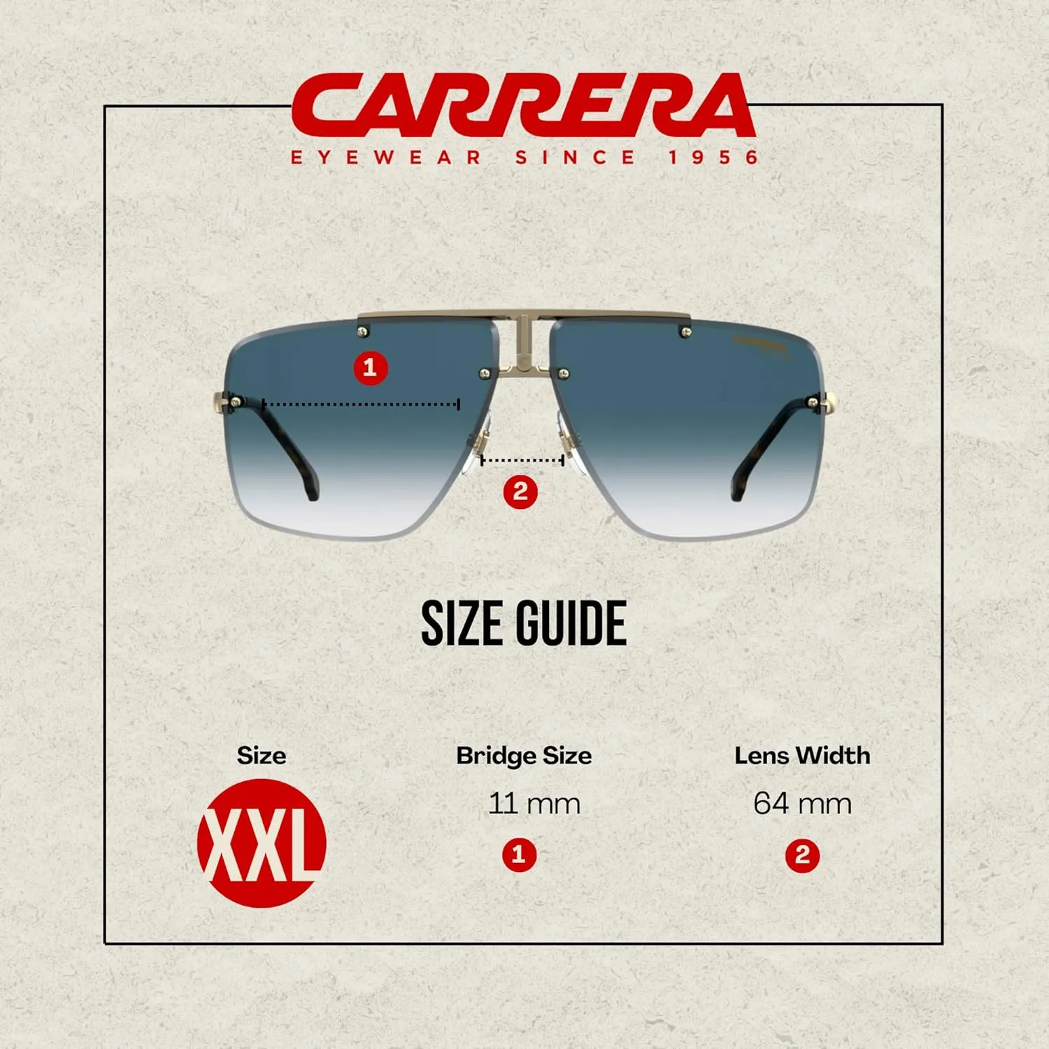 Carrera CA1016/S Square Sunglasses for Men for Women   BUNDLE with Designer iWear Care Kit
