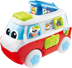 Chicco My first bilingual caravan, educational toy, toy camper, van with activities, 6-button interactive vehicle, songs and stories in Italian and English, babies from 1 to 3 years old