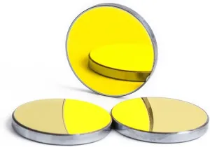 Cloudray Laser Si Reflective Lens Gold Plated Mirror 25mm for CO2 Laser Engraving & Cutting, 3PCS