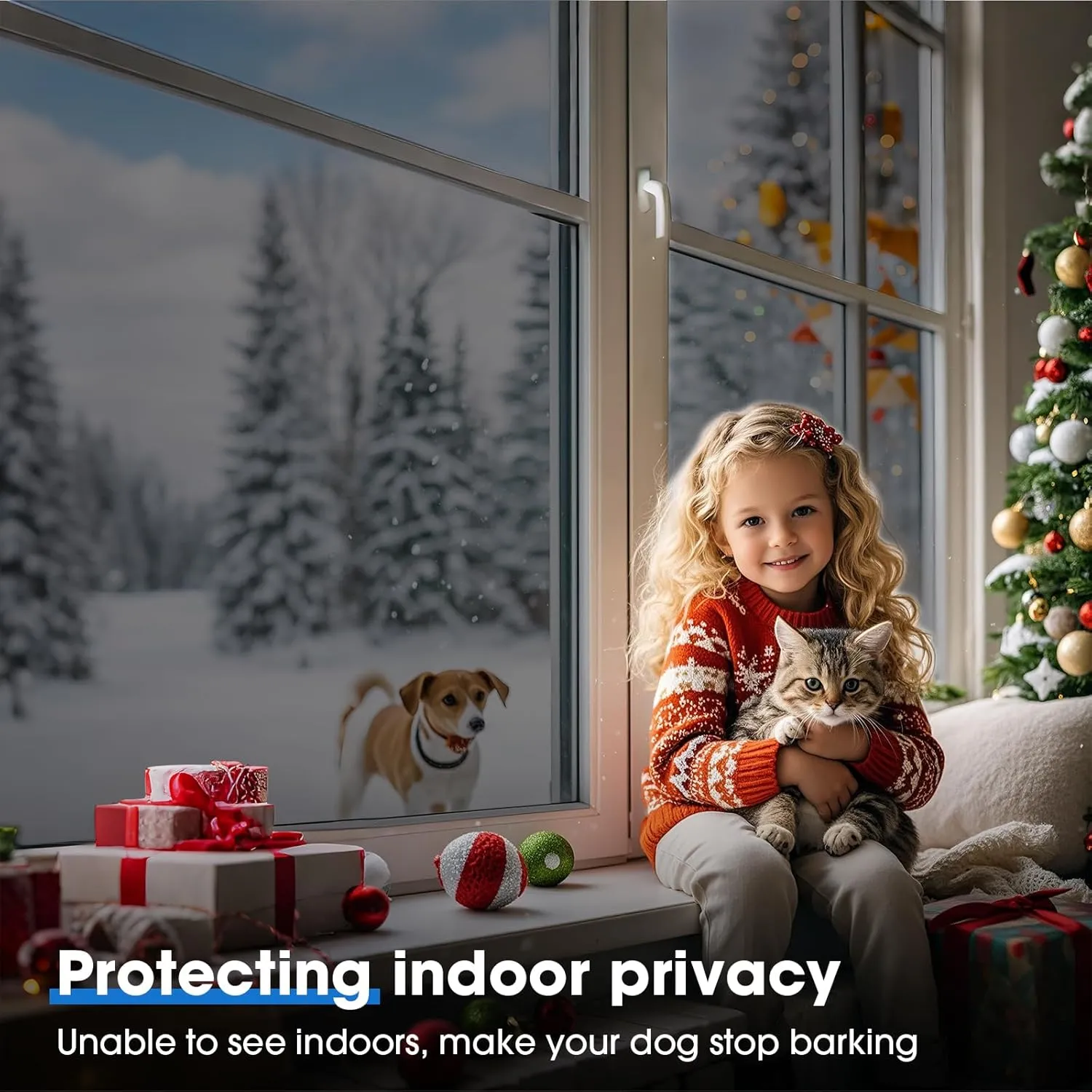 Coavas One Way Privacy Window Film,Reflective Home Glass Mirror Tint See Out Not in,Heat UV Blocking Static Cling for Office Front Door Daytime Privacy Covering, Black-Silver,23.6x78.7 in