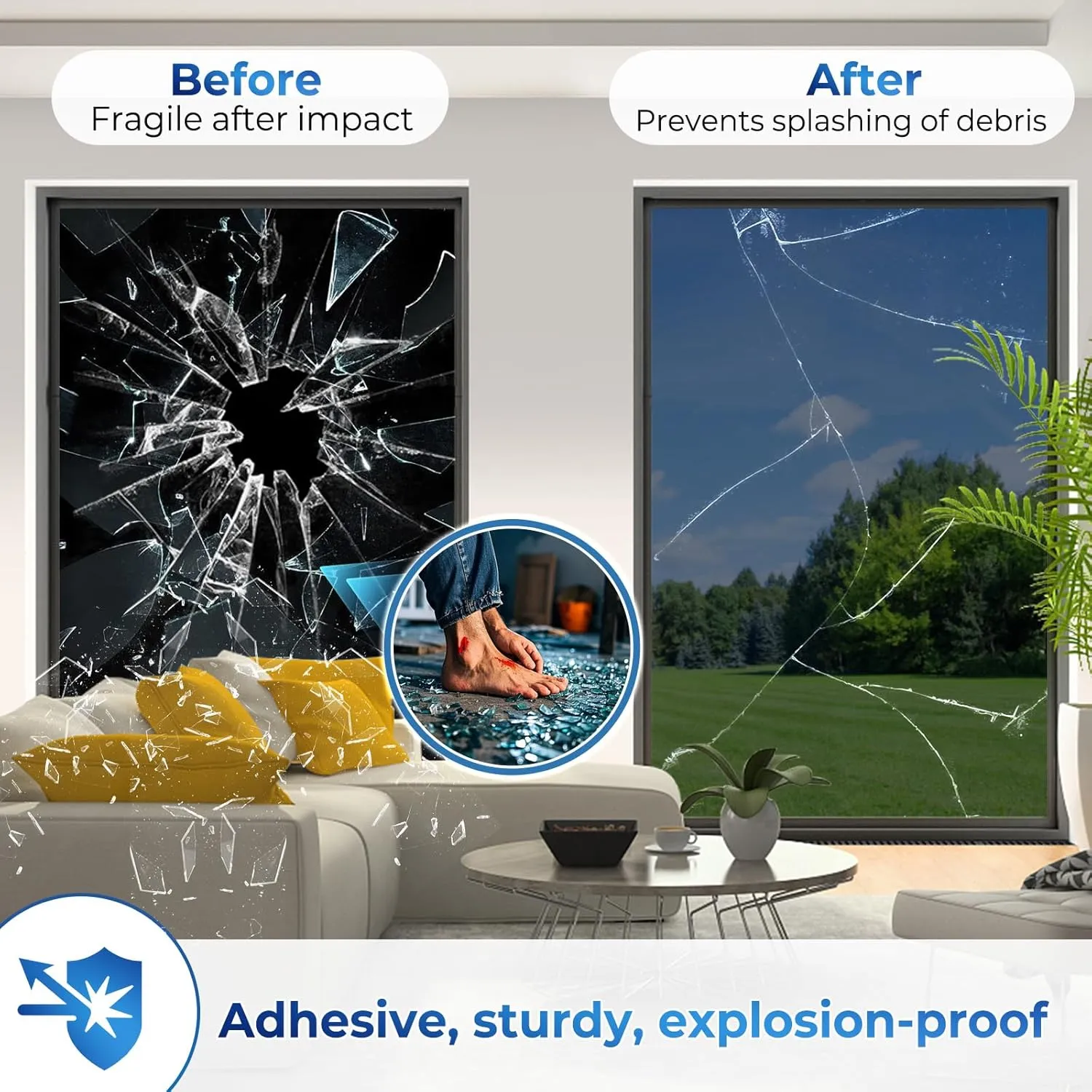 Coavas One Way Window Privacy Film, Window Tint for Home, Daytime Reflective Mirror Glass Windows Coverings Heat UV Blocking See Out Not in,Black, 17.5 X 157.5 Inch