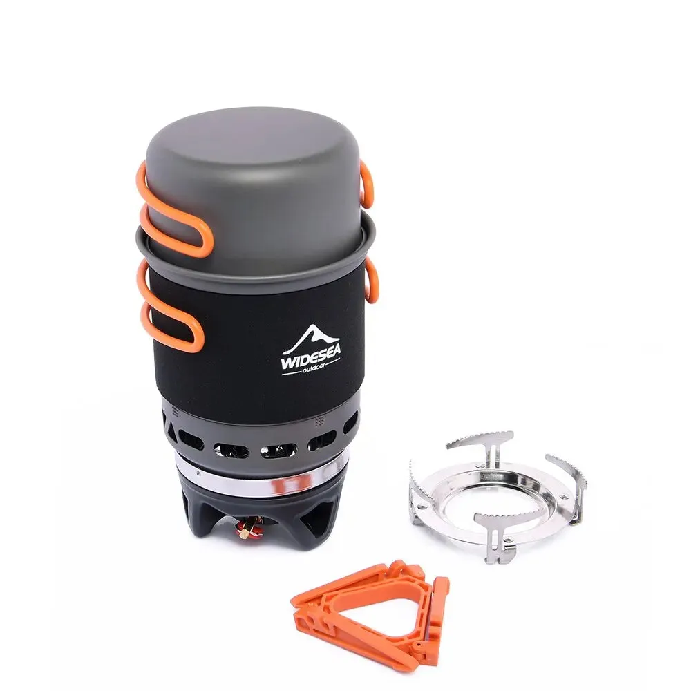 Compact Camping Cookware with Heat Exchanger