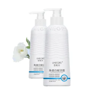 Consolidateh Keratin Revitalizing Cream Hair Serum - Professional Strength Keratin Hair Treatment for Frizz Control Smoothing Repair Damaged Hair Keratin Boost Leave-In Conditioner for Women