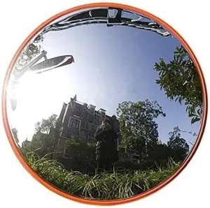 Convex Traffic Safety Mirror Outdoor Traffic Wide-Angle Lens,Safety Mirror，Intersection Garage Parking Lot Reflective Convex Mirror，Indoor Supermarket Spherical Anti-Theft Mirrors/60Cm