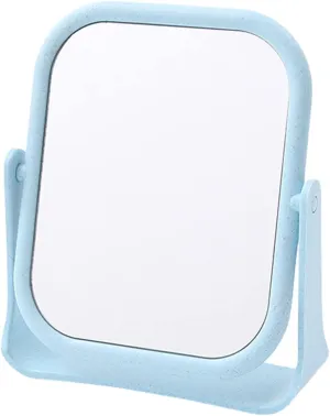 Cosmetic Mirror Makeup Mirror Double-Sided Rotating Vanity Mirror Desktop Round Mirror Simple Folding Makeup Portable Mirror Make Up Mirrors (Color : C, Size : Small)