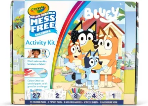 Crayola Color Wonder Bluey Activity Kit, Mess Free Coloring, Toddler Easter Basket Essentials, Travel Activity, Bluey Toys & Gifts for Kids, 3 