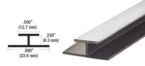 CRL Chrome Plastic Reflective Divider Bar