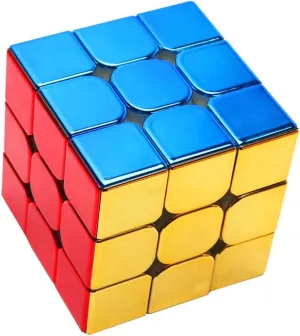 Cuberspeed Cyclone Boys Metallic 3x3 Speed Cube Shiny Cube Mirror Reflective stickerles Puzzle