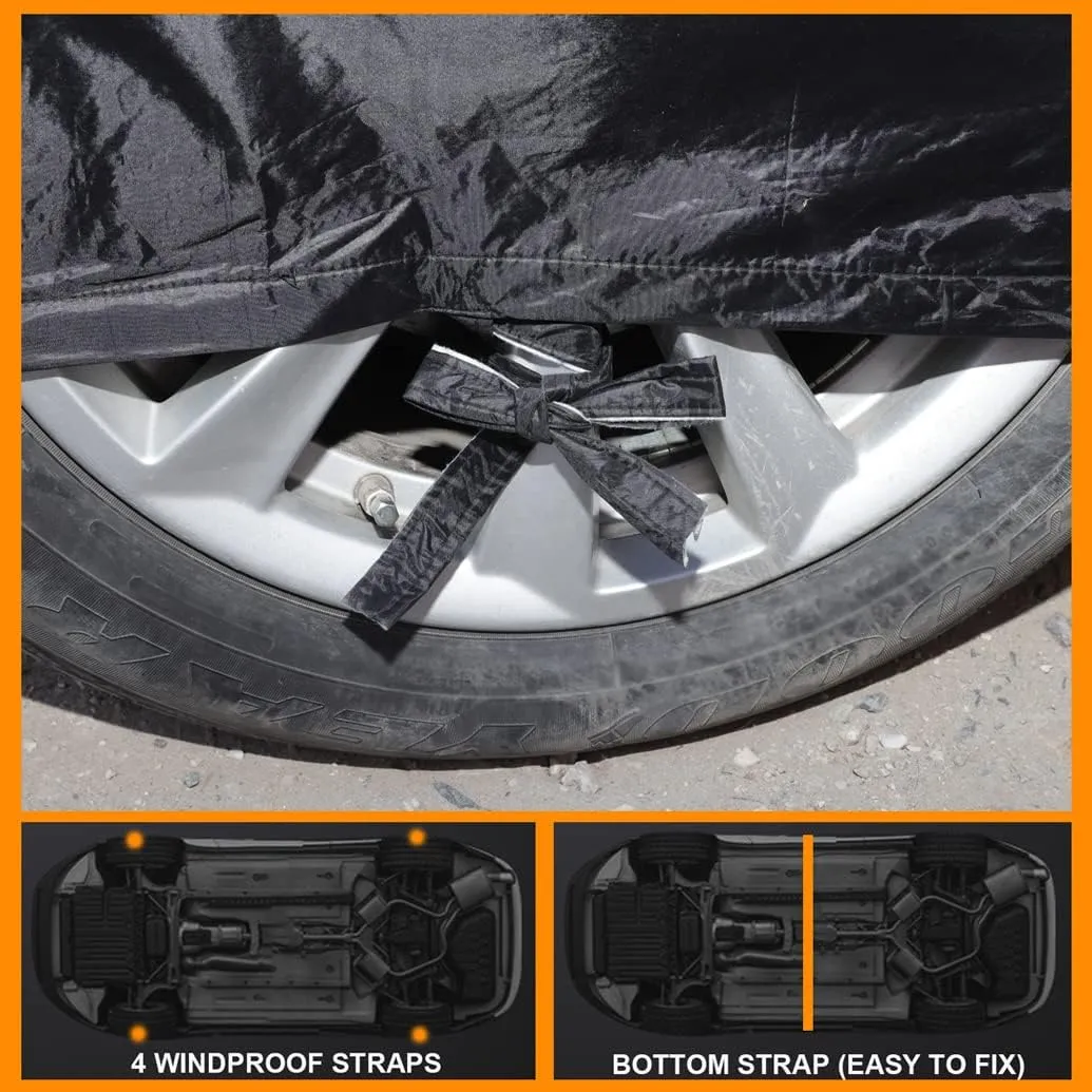 Custom Fit Car Cover - Compatible with Lexus GX (GX460, GX470, GX550) SUV 2003-2024, All Weather Waterproof with Cotton Lining, Windproof Strap and Storage Bag