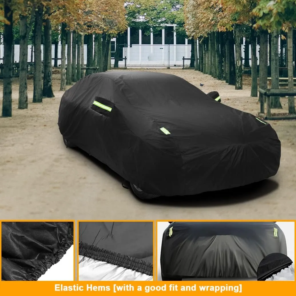 Custom Fit Car Cover - Compatible with Lexus GX (GX460, GX470, GX550) SUV 2003-2024, All Weather Waterproof with Cotton Lining, Windproof Strap and Storage Bag