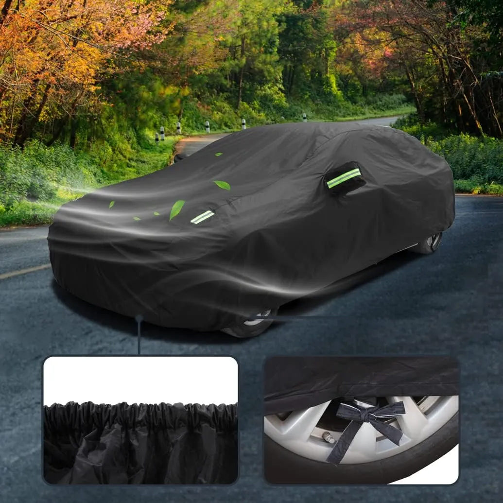 Custom Fit Car Cover - Compatible with Lexus GX (GX460, GX470, GX550) SUV 2003-2024, All Weather Waterproof with Cotton Lining, Windproof Strap and Storage Bag