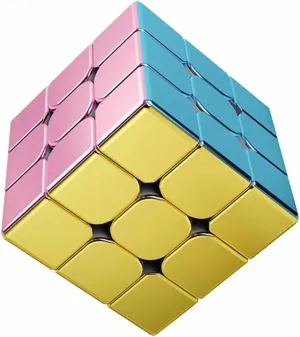 Cyclone Boys 3x3 Speed Cube Macaron Magnetic Stickerless Reflective Mirror Reflective, Magic Cube 3x3x3 Puzzle Toys