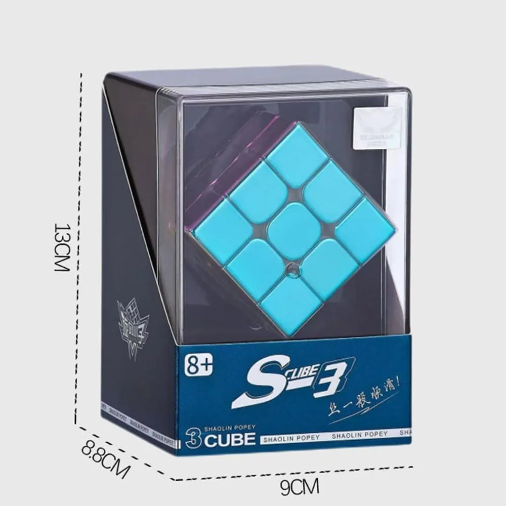 Cyclone Boys 3x3 Speed Cube Macaron Magnetic Stickerless Reflective Mirror Reflective, Magic Cube 3x3x3 Puzzle Toys
