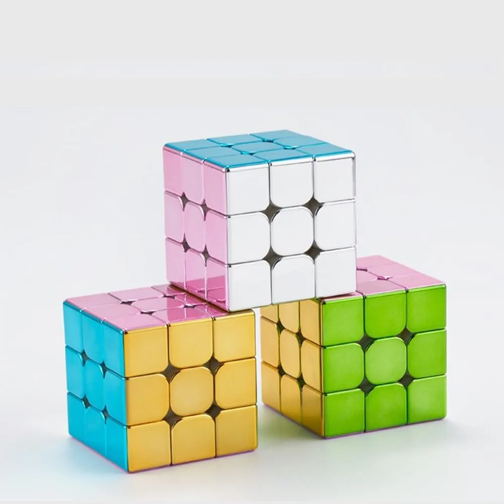 Cyclone Boys 3x3 Speed Cube Macaron Magnetic Stickerless Reflective Mirror Reflective, Magic Cube 3x3x3 Puzzle Toys