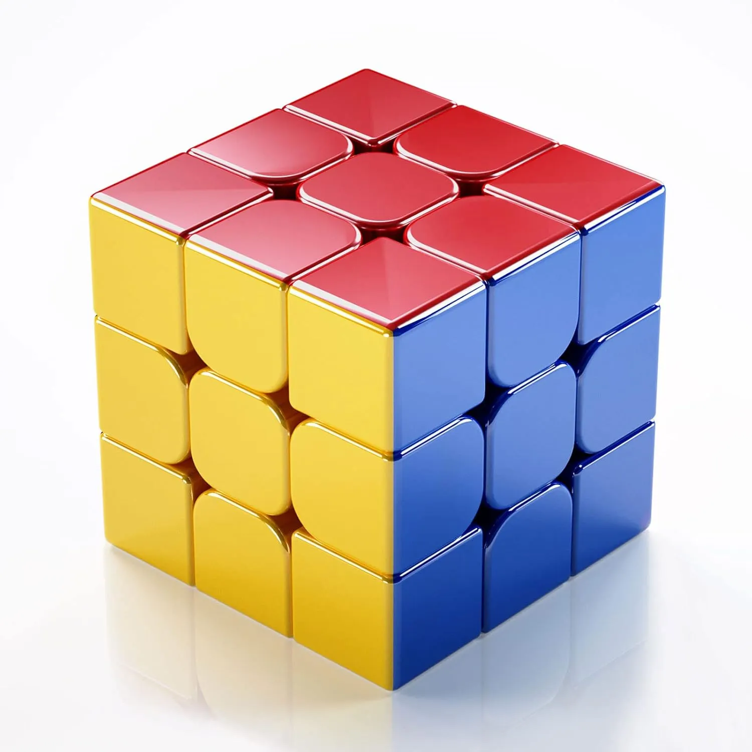 Cyclone Boys 3x3 Speed Cube Magnetic Reflective Mirror,Stickerless Magic Cube Puzzle Toys