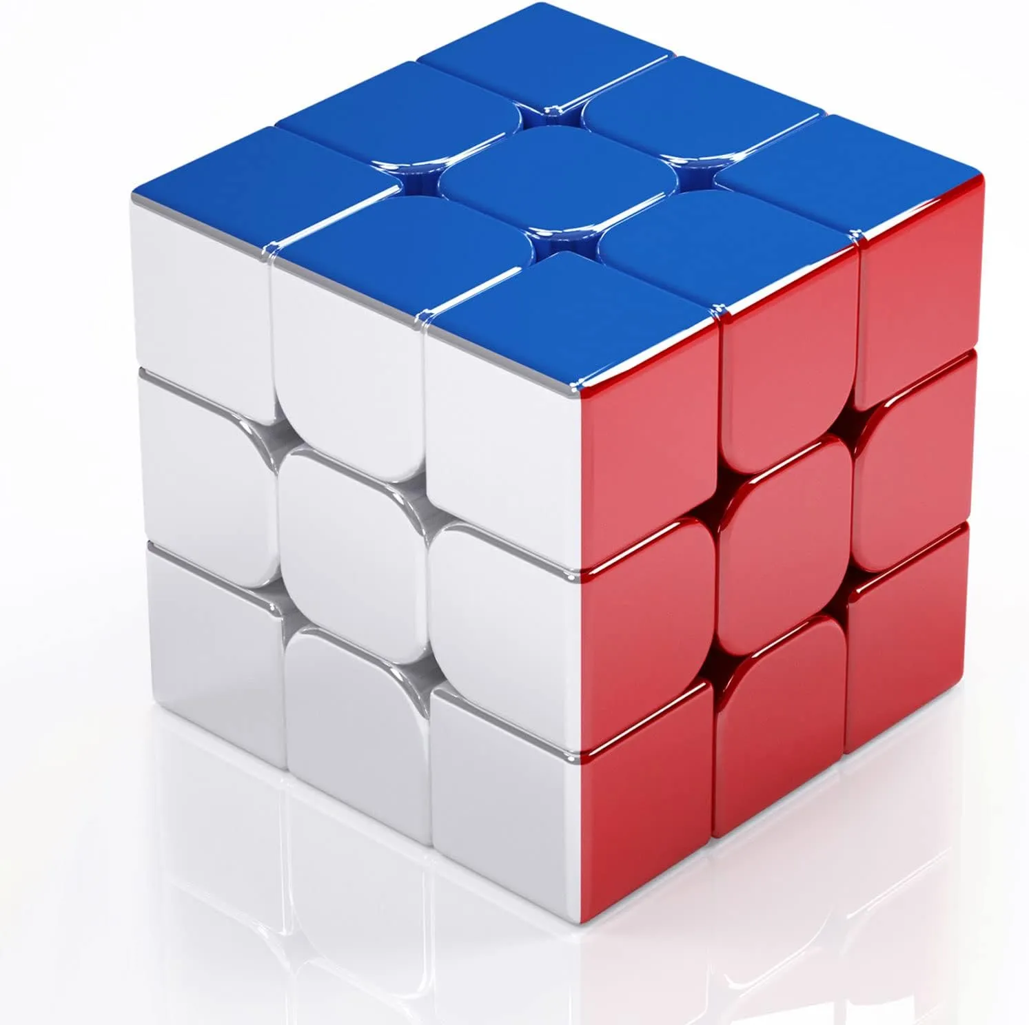 Cyclone Boys 3x3 Speed Cube Magnetic Reflective Mirror,Stickerless Magic Cube Puzzle Toys