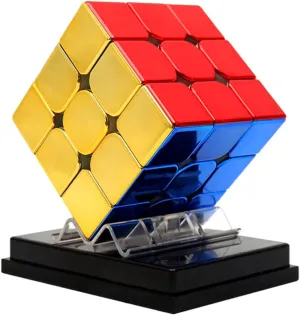 Cyclone Boys 3x3 Speed Cube Magnetic Reflective Mirror,Stickerless Magic Cube Puzzle Toys