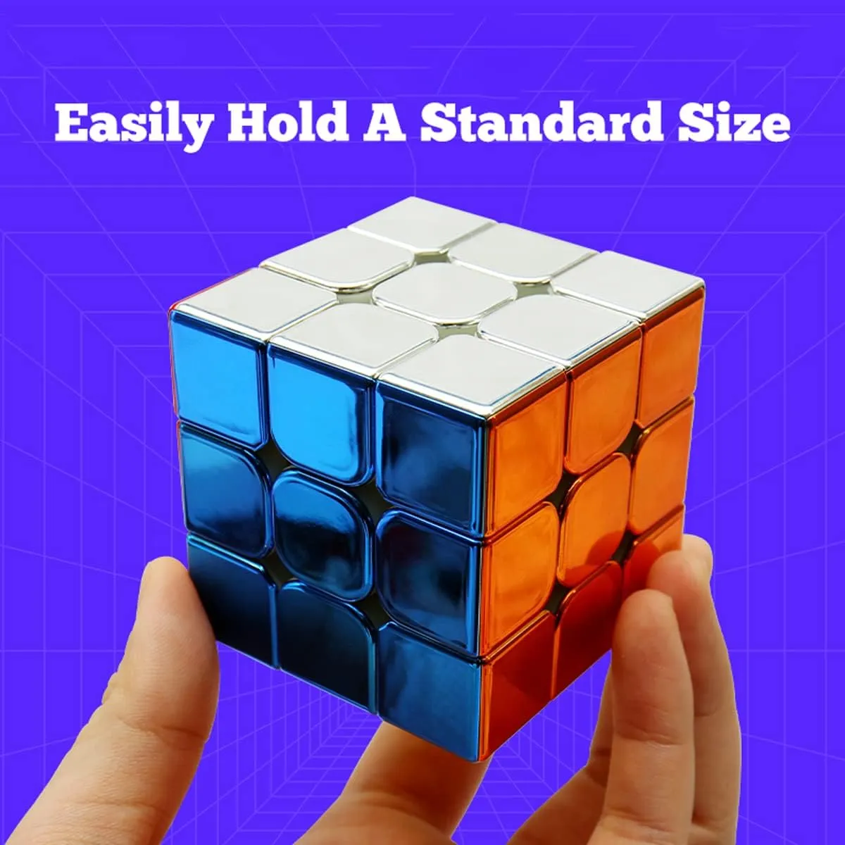 Cyclone Boys 3x3 Speed Cube Magnetic Reflective Mirror,Stickerless Magic Cube Puzzle Toys