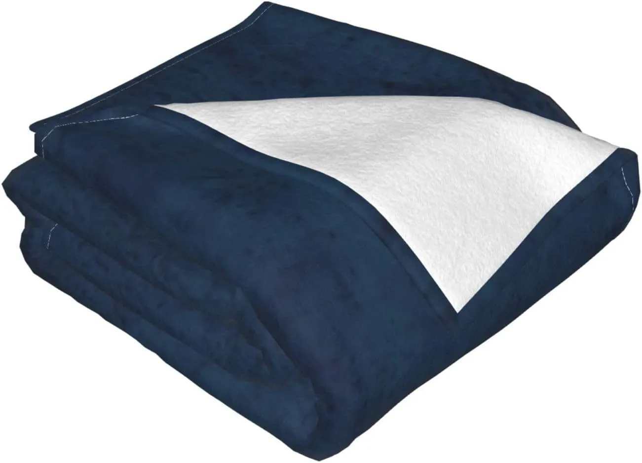 Dark Denim Jeans 60"X50" Flannel Blanket - 100% Soft Polyester, Lightweight and Warm, Suitable for Families, Camping, Travel