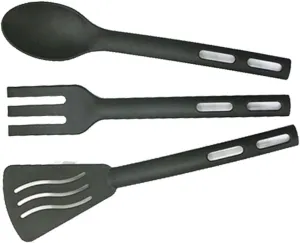 DECHOUS Lightweight Nylon Cutlery Kit 3-piece Boys and Girls Spoons Forks Shovel Set for Camping Travel
