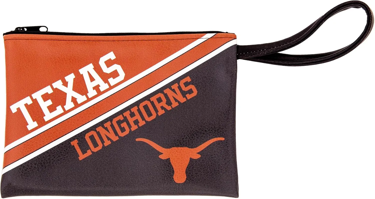 Desert Cactus University of Texas Wristlet Longhorns UT Austin Vegan Leather (Wristlet)