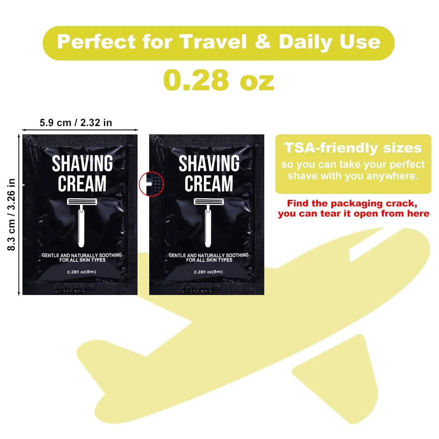 Disposable Razors in Bulk Razors and Shaving Cream Bulk,Shave Kit in Bulk Twin Blade Razors with Protective Cap for Hotel, Airbnb, Homeless, Shelter, Camping and Travel (40)