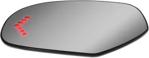 DNA Motoring SMP-060-L Left/Driver Side Door Rear View Mirror Glass w/Heater LED Turn Signal