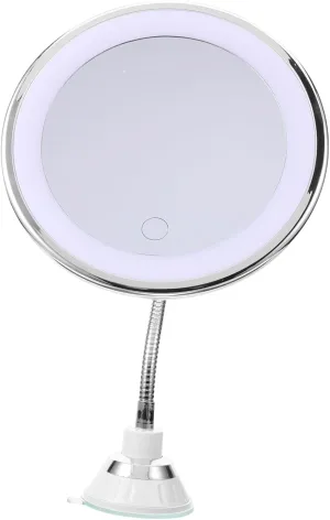 DOITOOL 1pc Lighted Vanity Mirror Travel Vanity Mirror 10x Magnification Makeup Mirror Miss