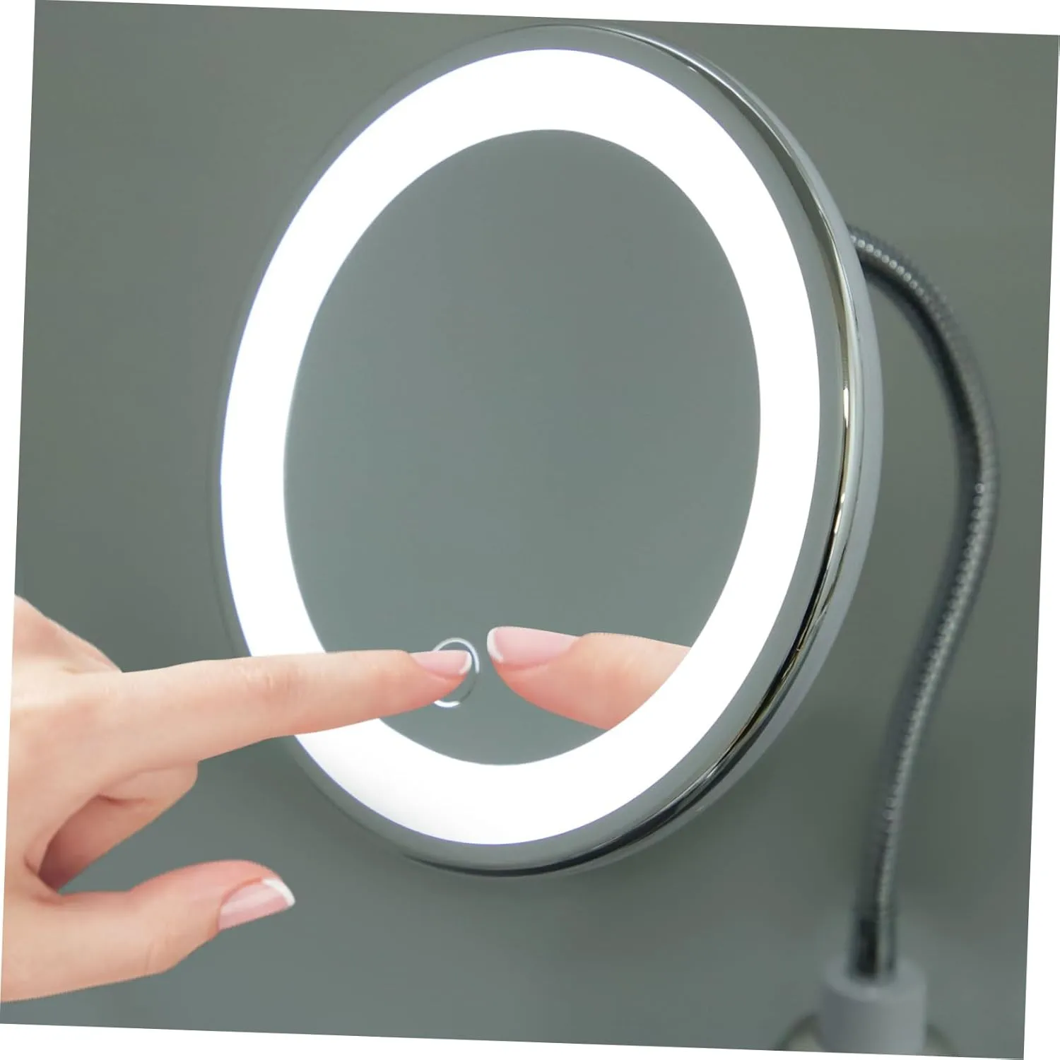 DOITOOL 1pc Lighted Vanity Mirror Travel Vanity Mirror 10x Magnification Makeup Mirror Miss