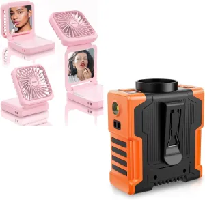 EasyAcc 5000mAh Mini Makeup Fan   10000mAh Waist Fan
