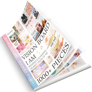 EggSun Vision Board Book 1200  Vision Board Images & Quotes Magazine Collage Clip Art Book Supplies Kit for Adults, Collage Wall Art Book for Vision Board Beginners Manifestation