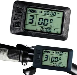 Electric Bike LCD Display Meter, E-Bike Display Meter Control Panel With 5-pin Waterproof USB Interface Kit For KT-LCD7 USB Display Meter Cycling Panel