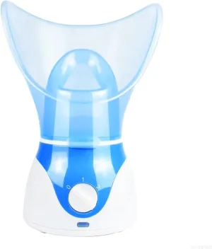 Electric Facial Steamer & Steam Inhaler | Deep Cleansing & Hydration | Soothing Warm Mist for Home Cold Remedies, Sinus Comfort & Skincare | Portable Home Spa Device
